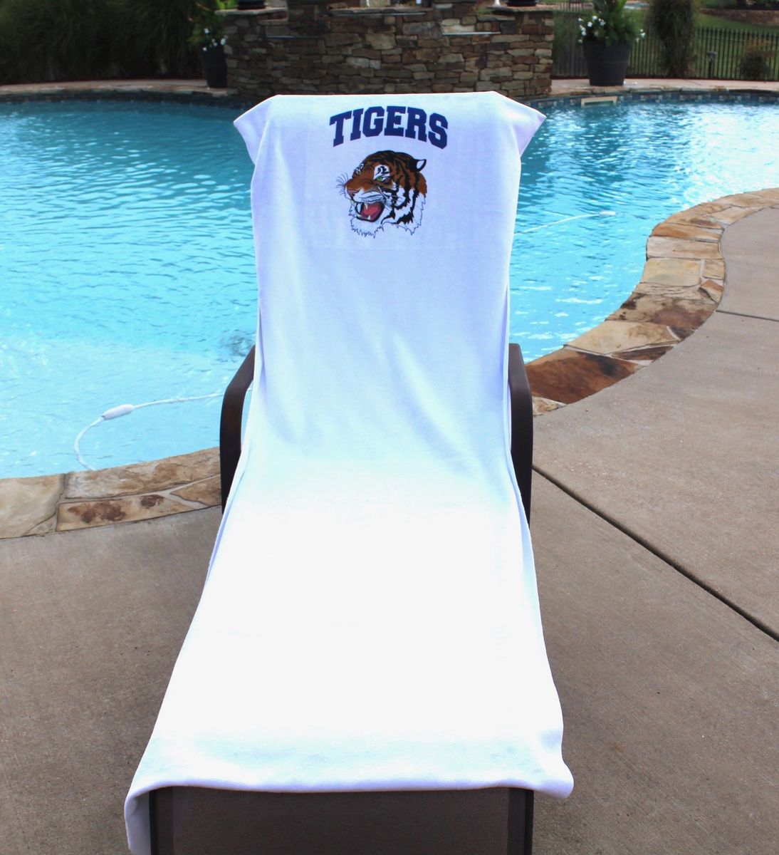 Custom Mascot Microfiber Pool and Beach Lounge Chair Cover